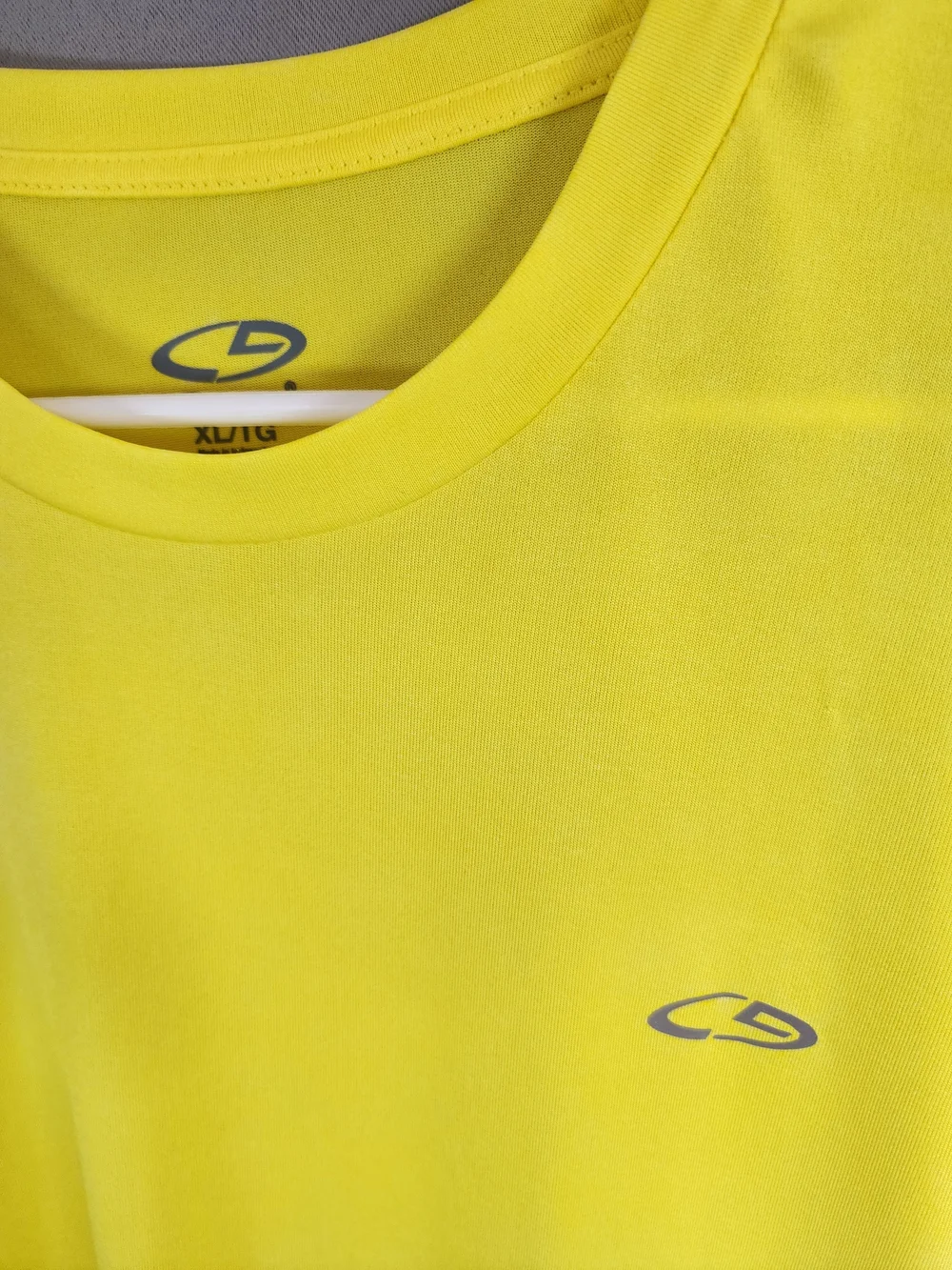 Champion Men's Short Sleeve Crew Tee in Bright Yellow - Picture 2 of 5
